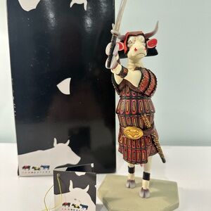 Cow Parade “Sam-Moo-Rai” Figure With Box And Tag